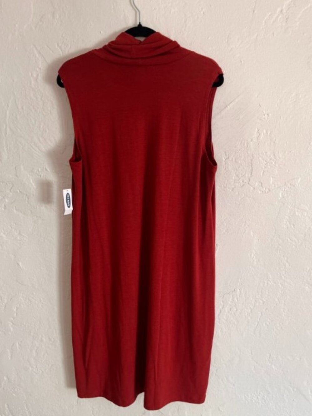 Old Navy Sleveless Turtleneck Swing/Shift Dress Rust Terracotta - Picture 3 of 8